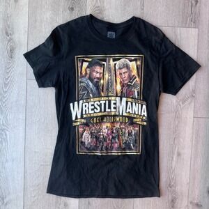 WWE WrestleMania 39 I Was There T Shirt Mens Medium Roman Reigns Cody Rhodes
